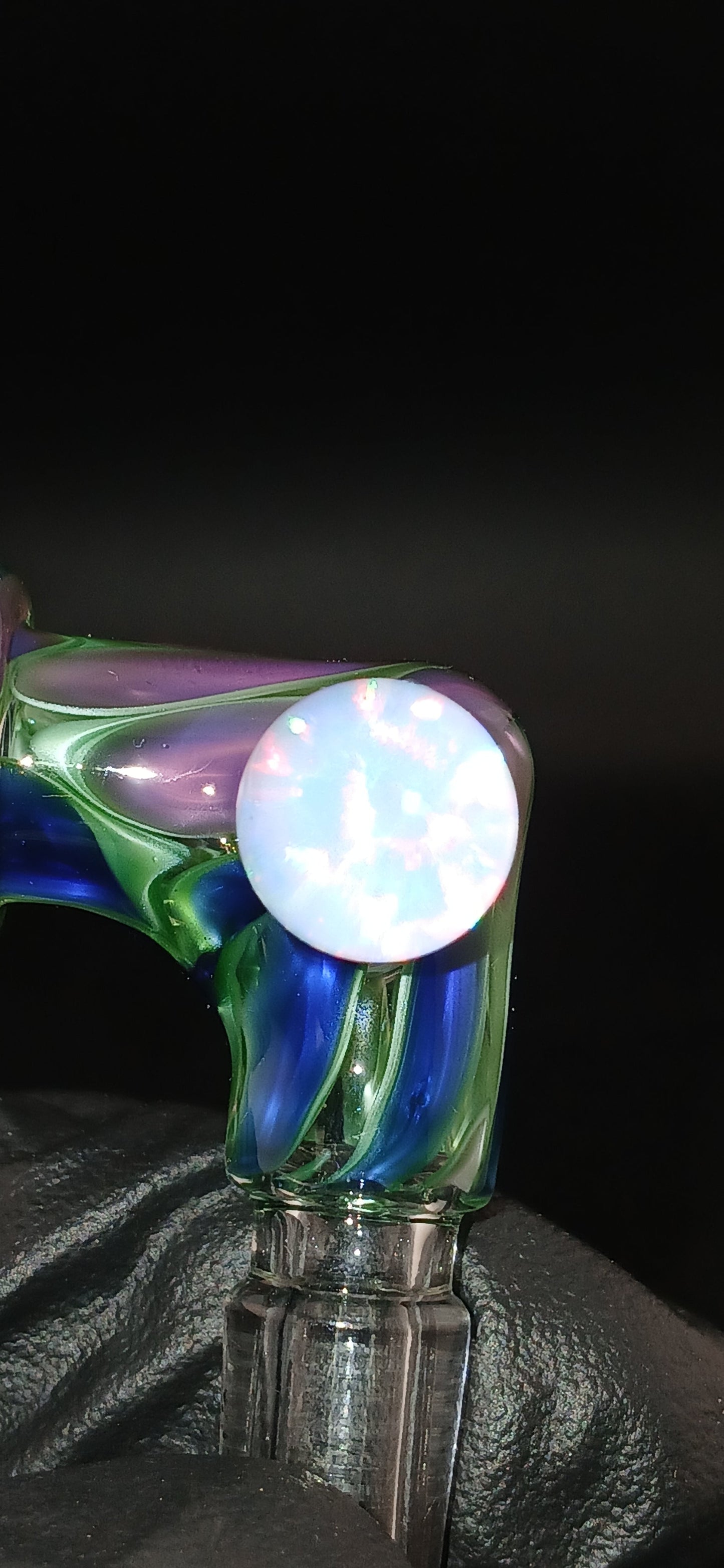 Electric Blue/ Electric purple puffco link adaptor "10mm" X Studios