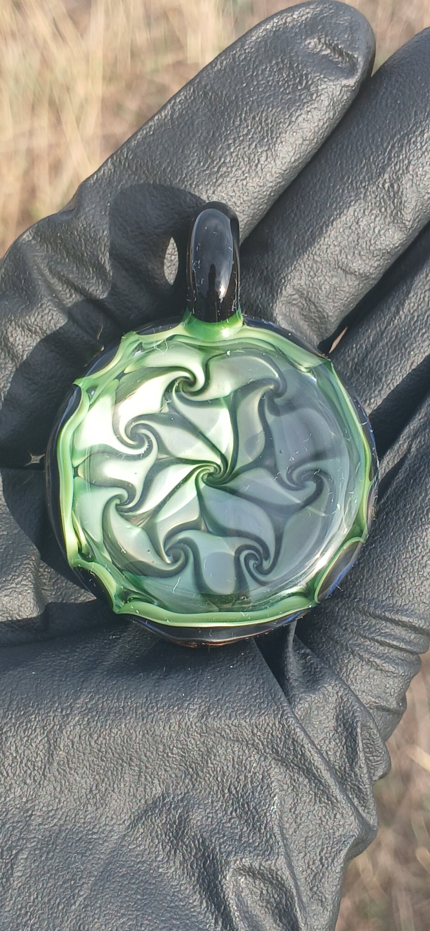 Dot swirl pendent X Studios