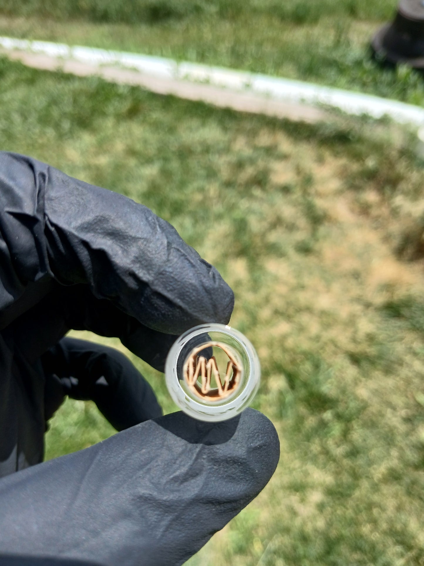 Frosted Quartz-Blunt/Joint Tip "15mmOD" Pukinbeagle/Aliens X Studios