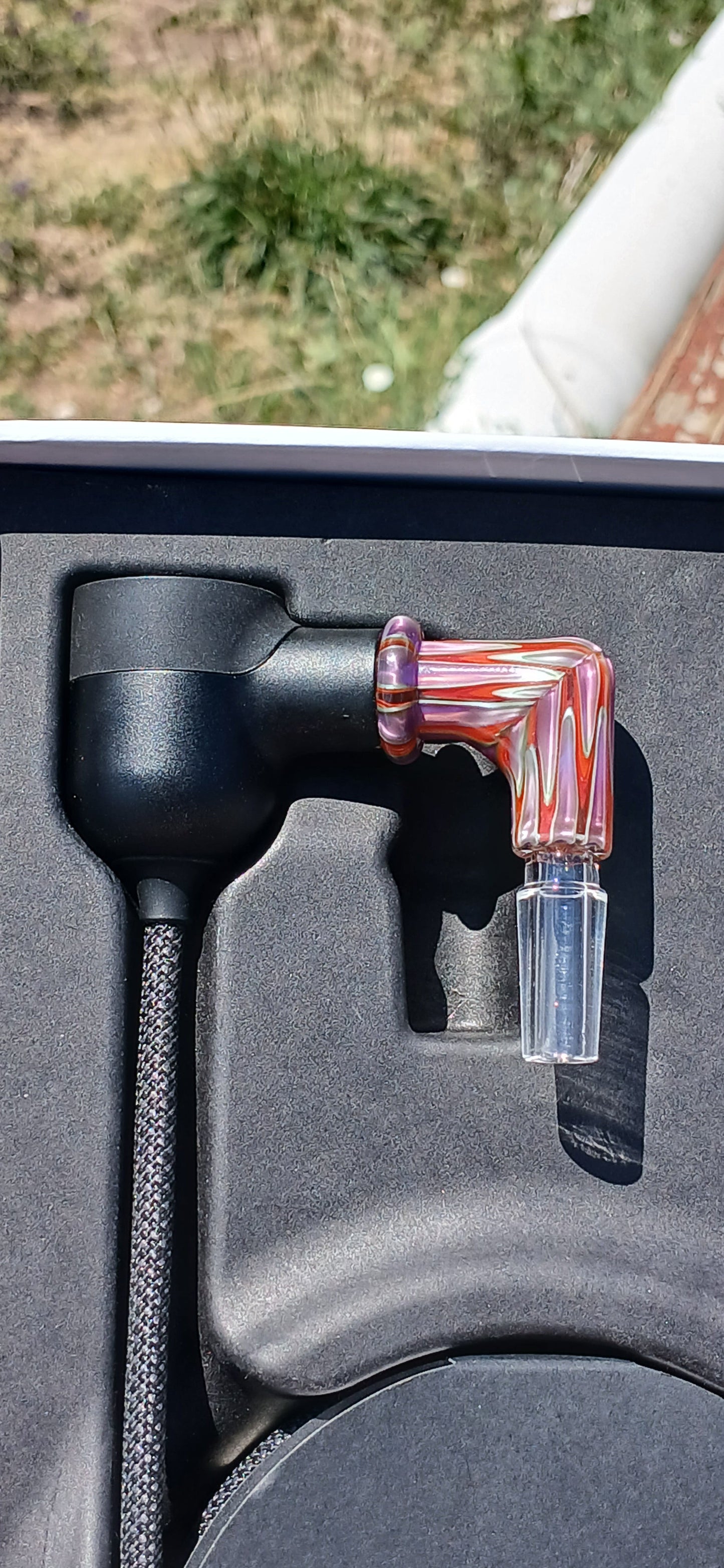 Electric purple/ lava puffco link adaptor 10mm X Studios