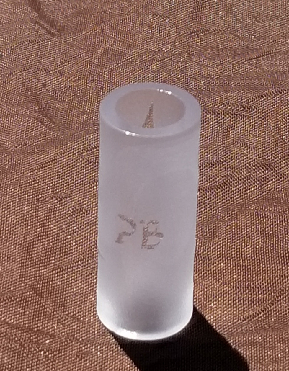 Frosted Quartz-Blunt/Joint tip "12mmOD" PB Mary leaf X Studios