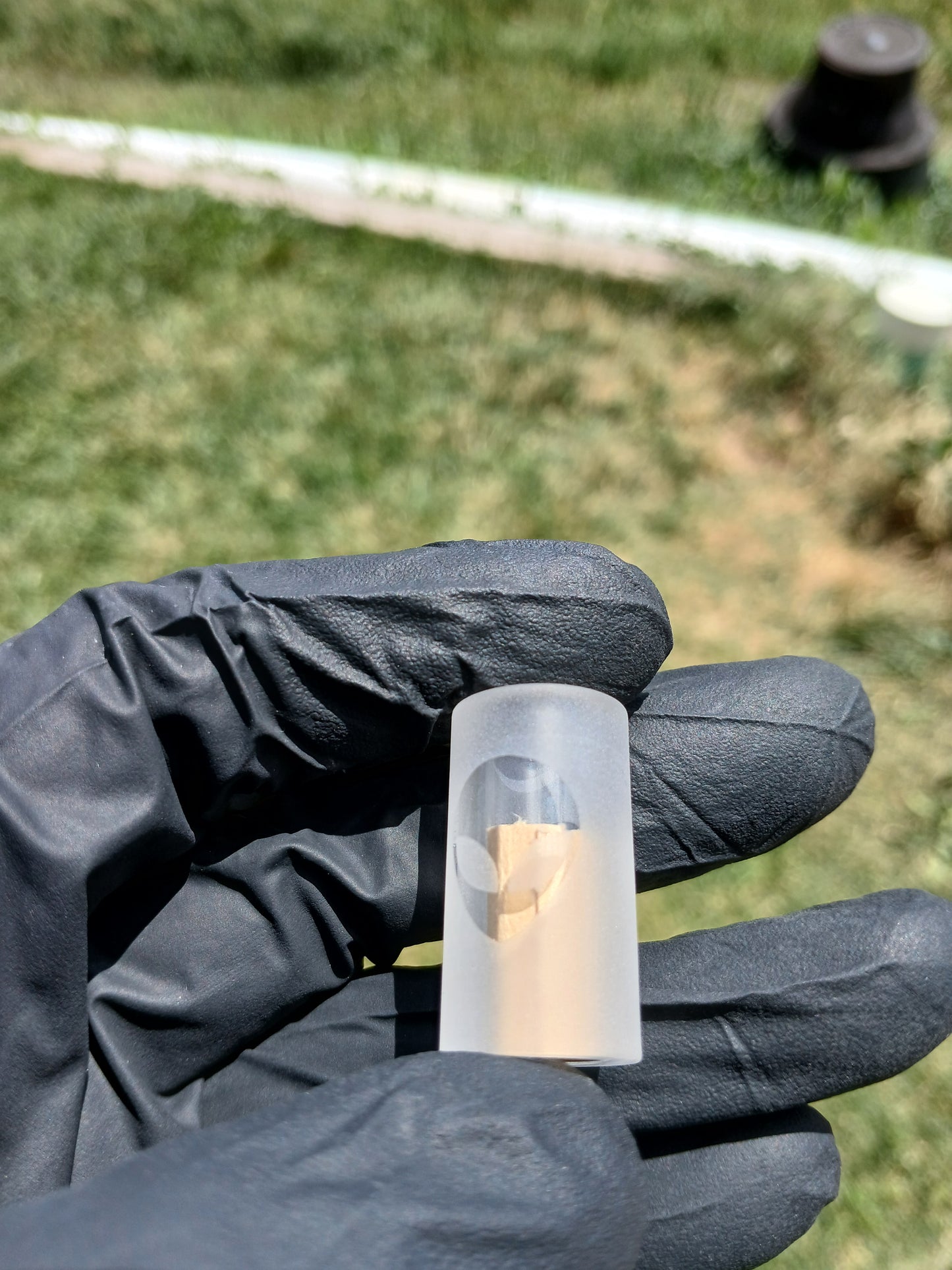 Frosted Quartz-Blunt/Joint Tip "15mmOD" Aliens
