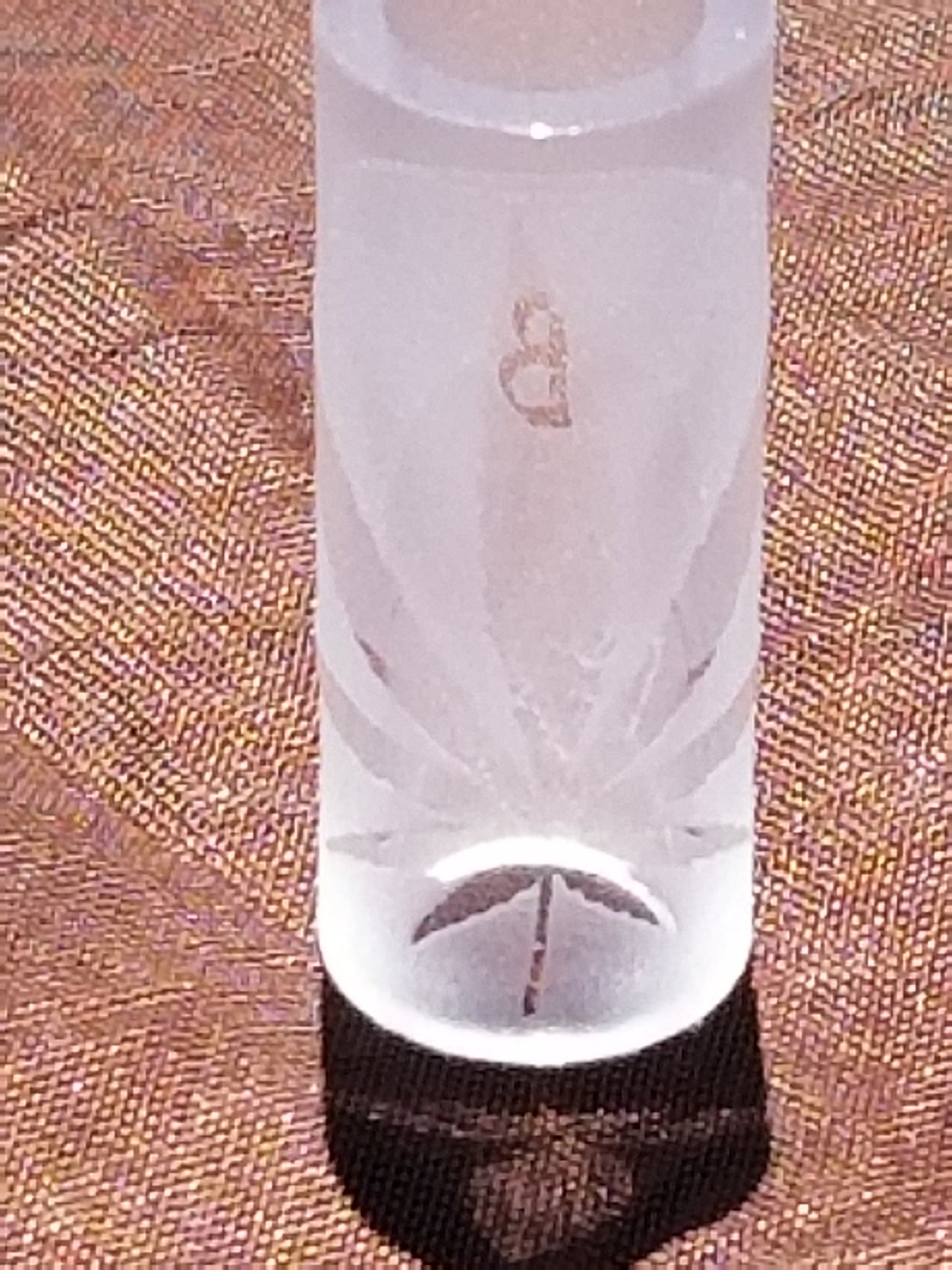 Frosted Quartz-Blunt/Joint tip "12mmOD" PB Mary leaf X Studios
