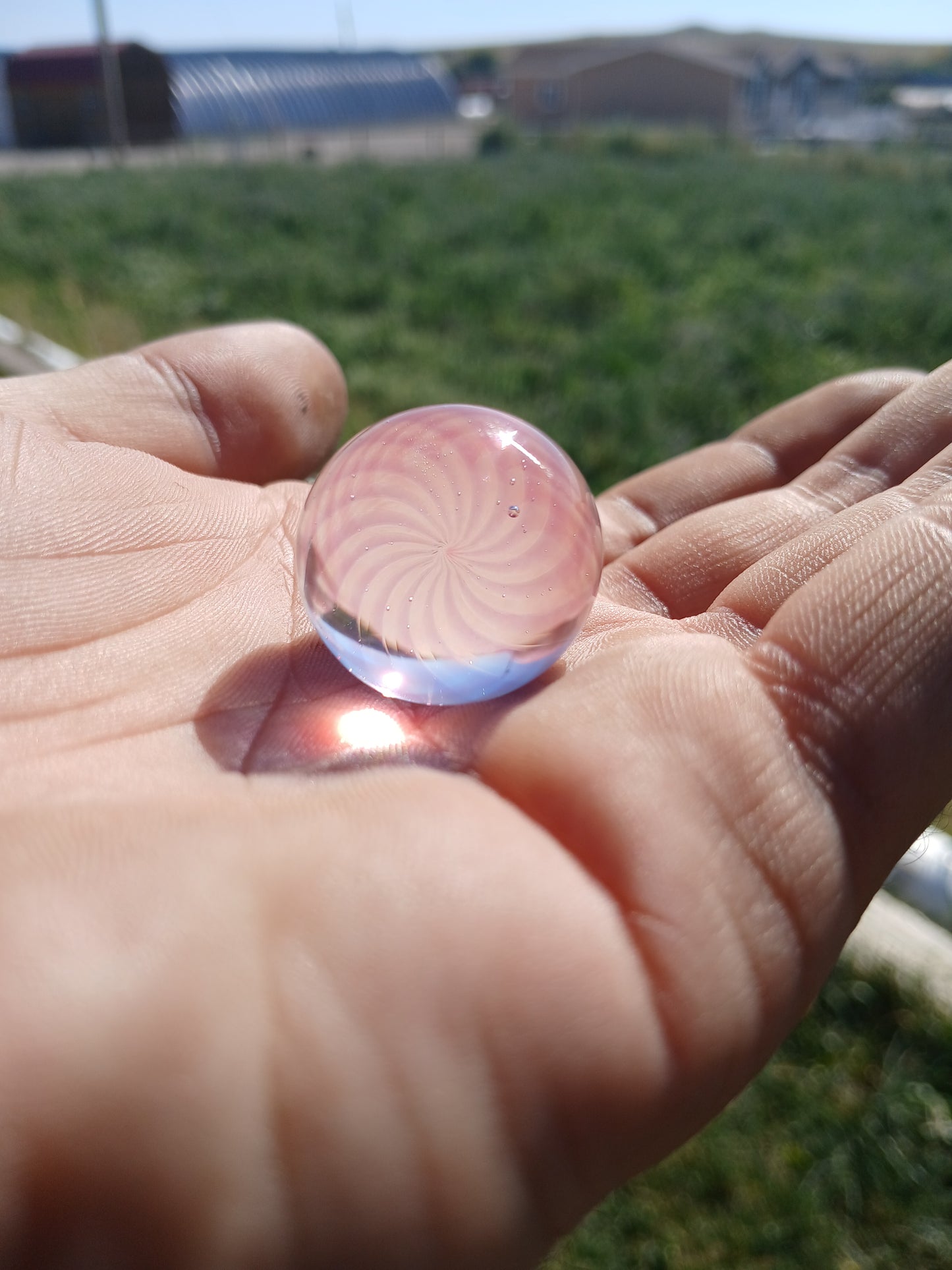 Retti Gold Ruby/ Royal Jelly "20mm topper marble"