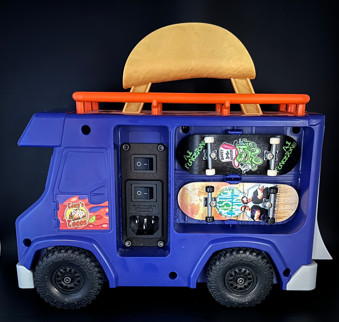 Tony Hawk Taco Truck heater controller W/modified wheels and tires X Studios