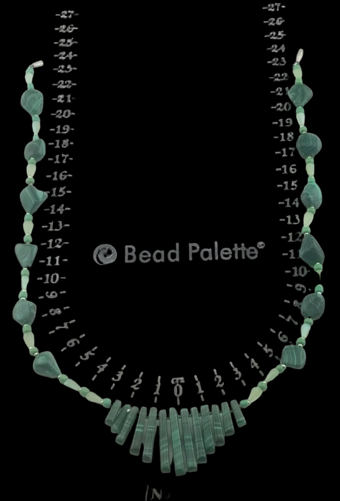 Malachite Graduated bead Necklace