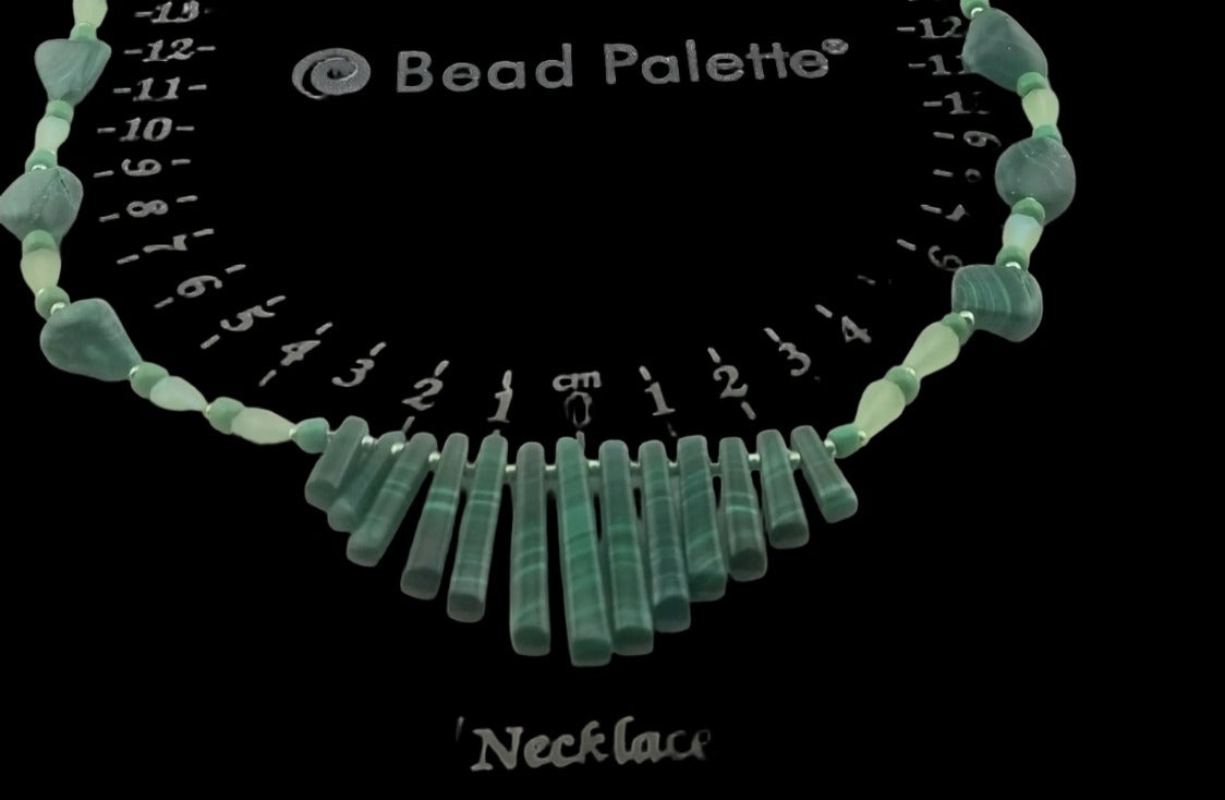 Malachite Graduated bead Necklace