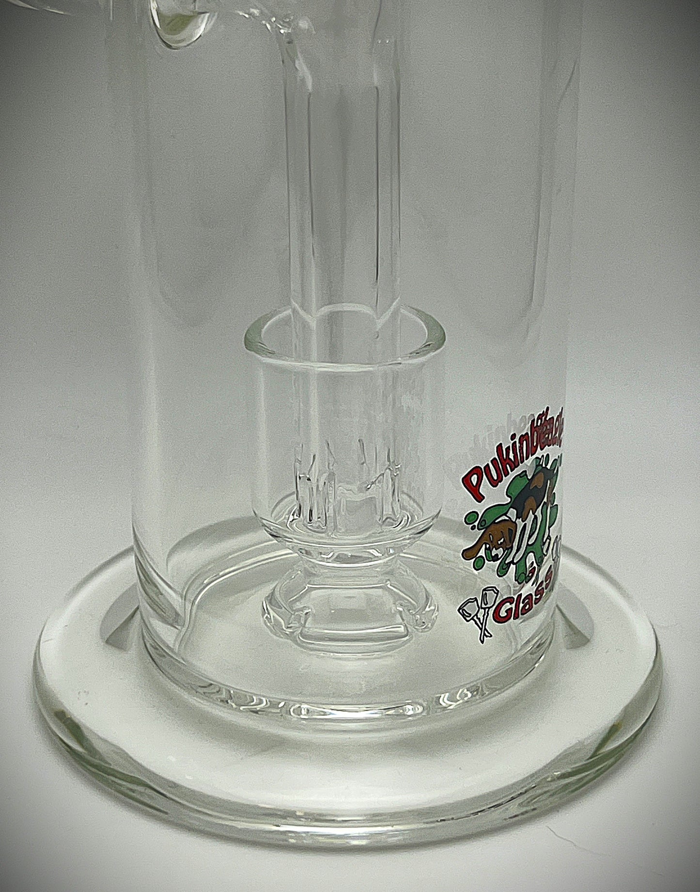 Clear centered uptake perk tube