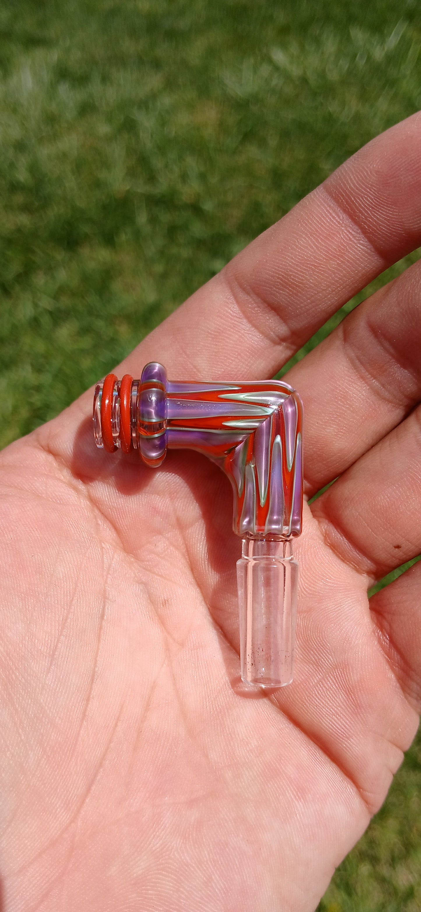 Electric purple/ lava puffco link adaptor 10mm X Studios