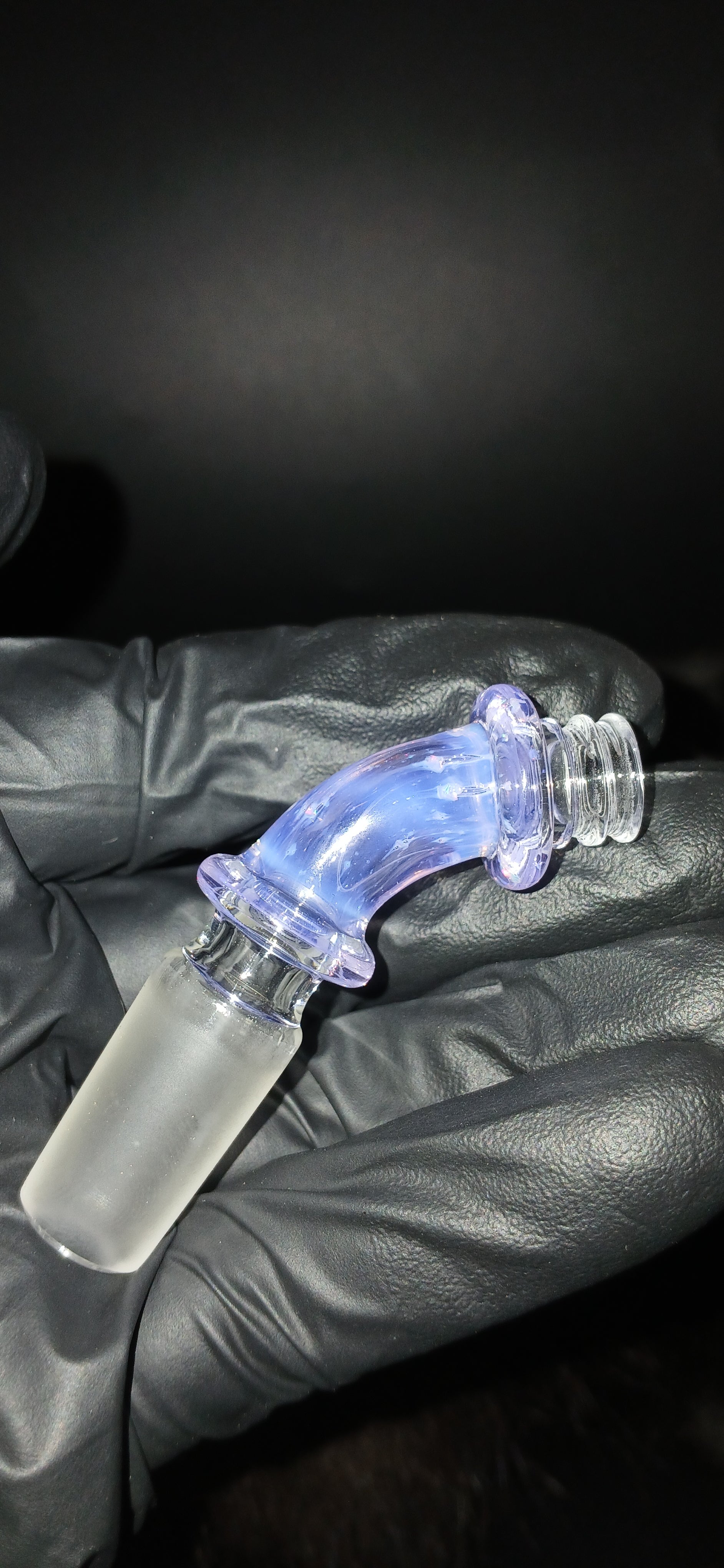 Crushed opal×Neo opal 45° puffco link adaptor "14mm