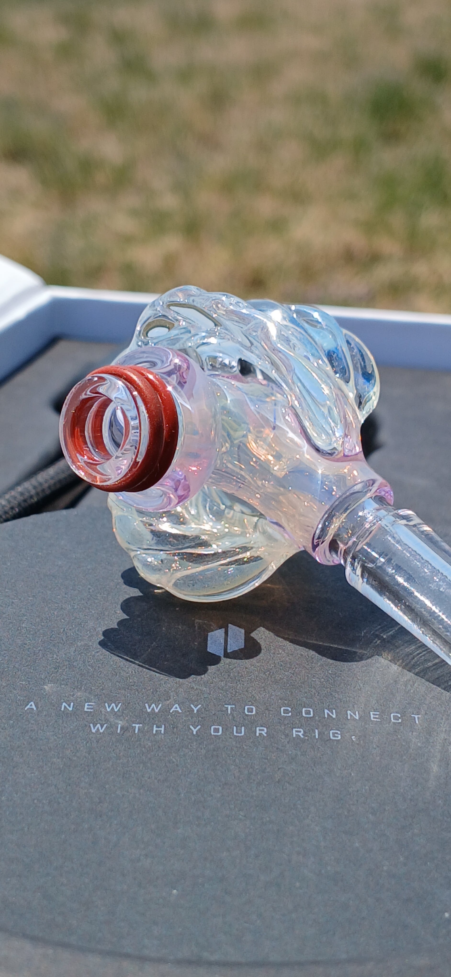 Gold × sliver fumed puffco link adaptor 10mm X Studios