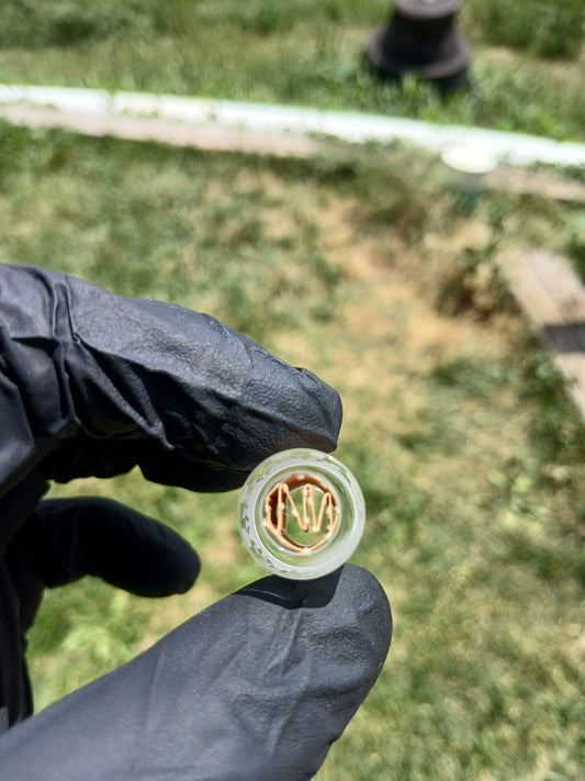 Frosted Quartz-Blunt/Joint Tip "15mmOD" Aliens