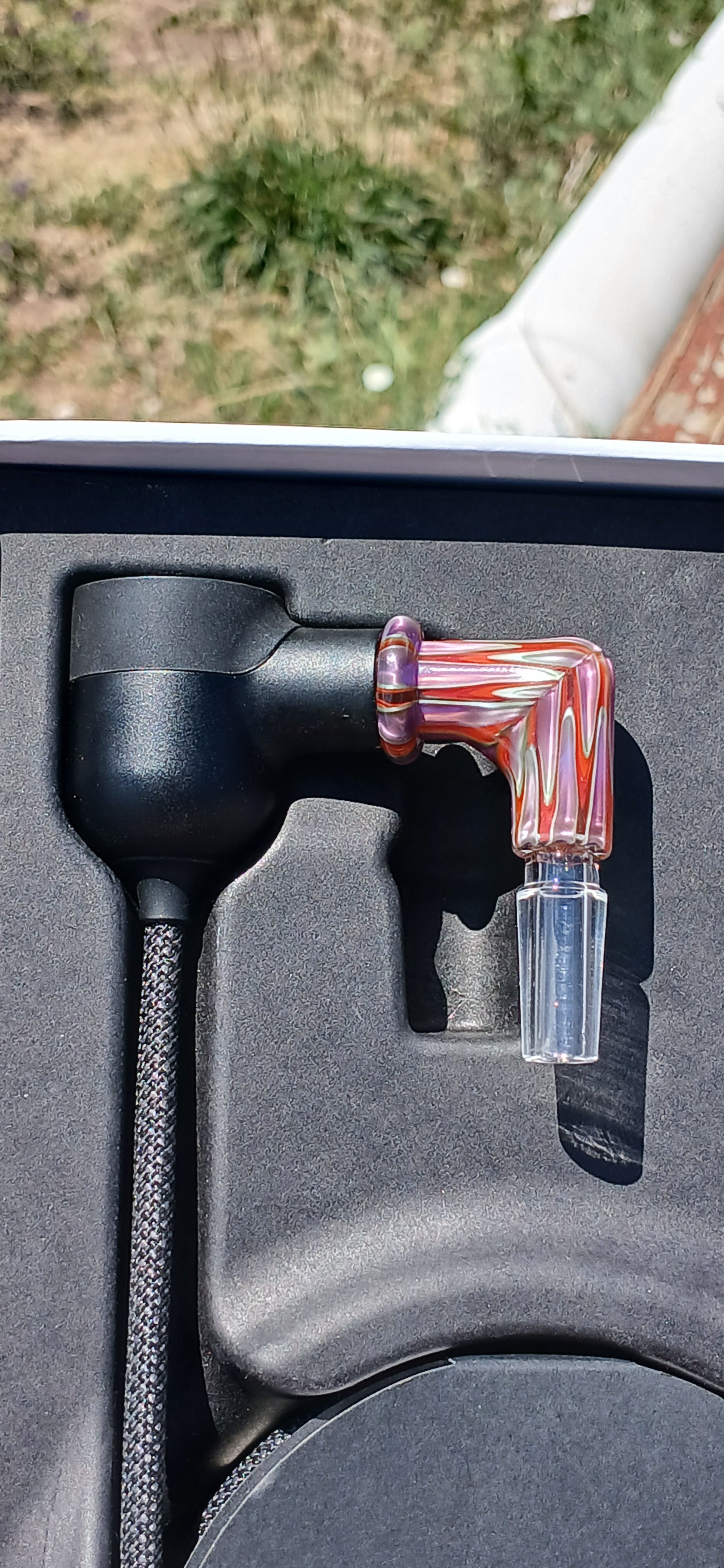 Electric purple/ lava puffco link adaptor 10mm X Studios