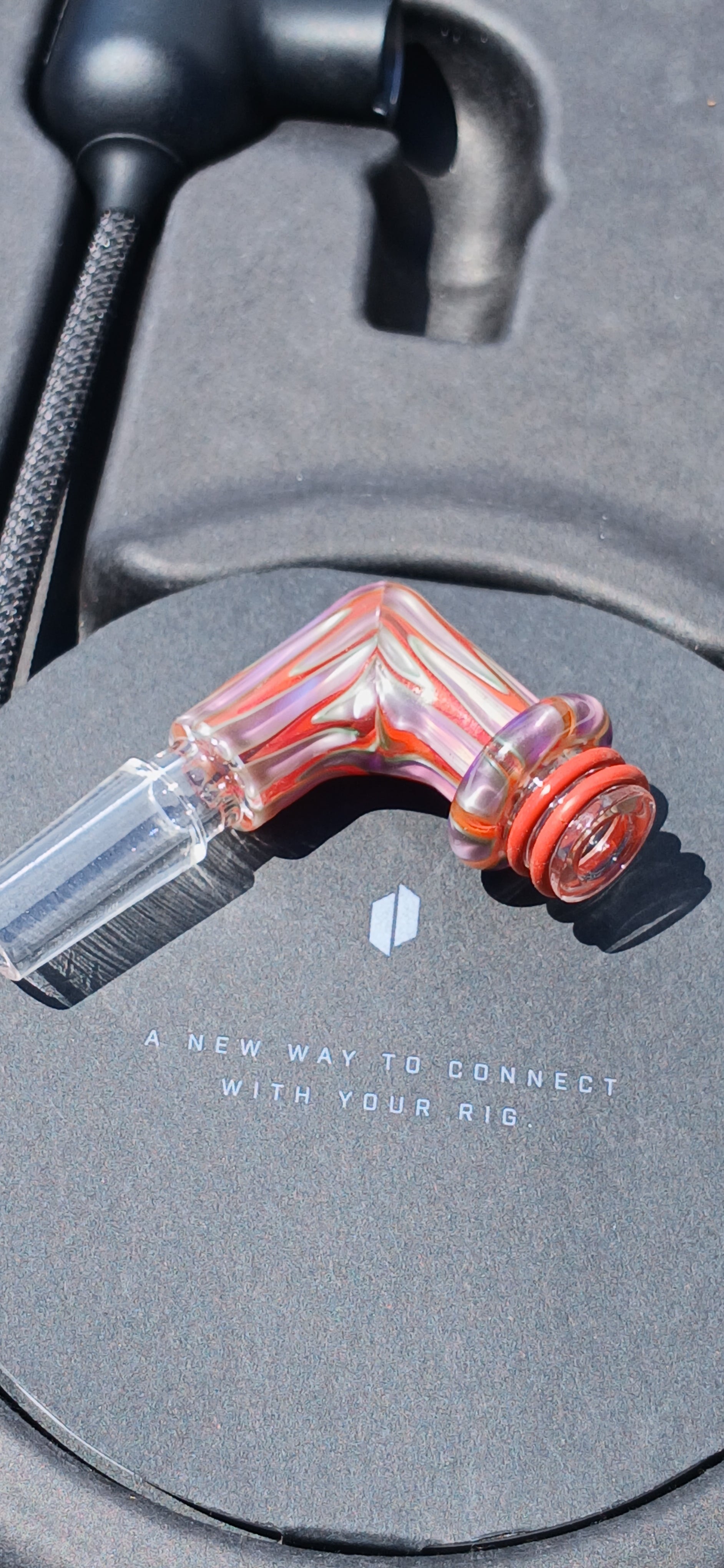 Electric purple/ lava puffco link adaptor 10mm X Studios