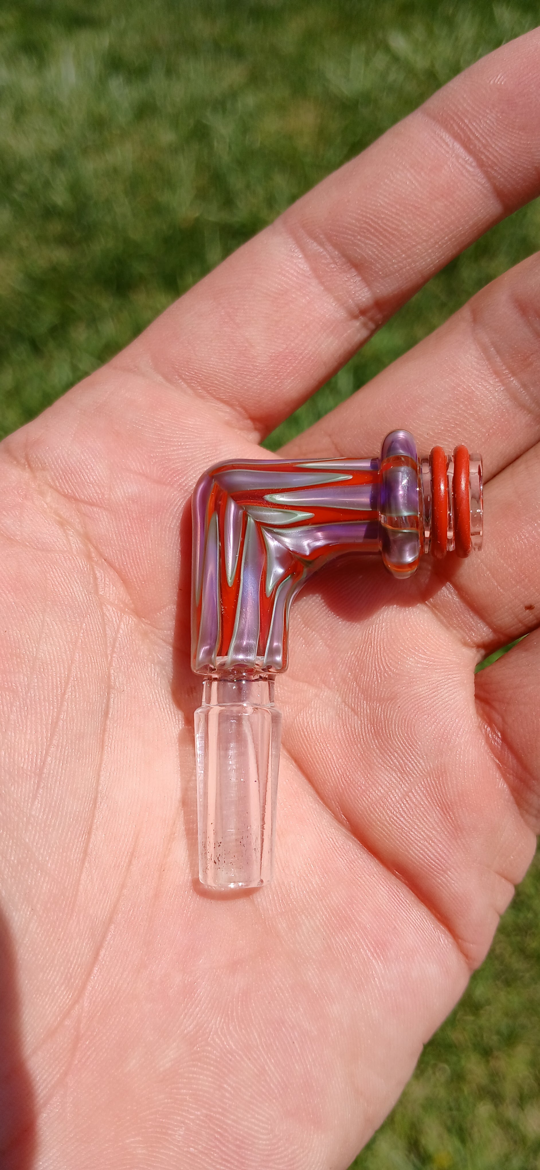 Electric purple/ lava puffco link adaptor 10mm X Studios