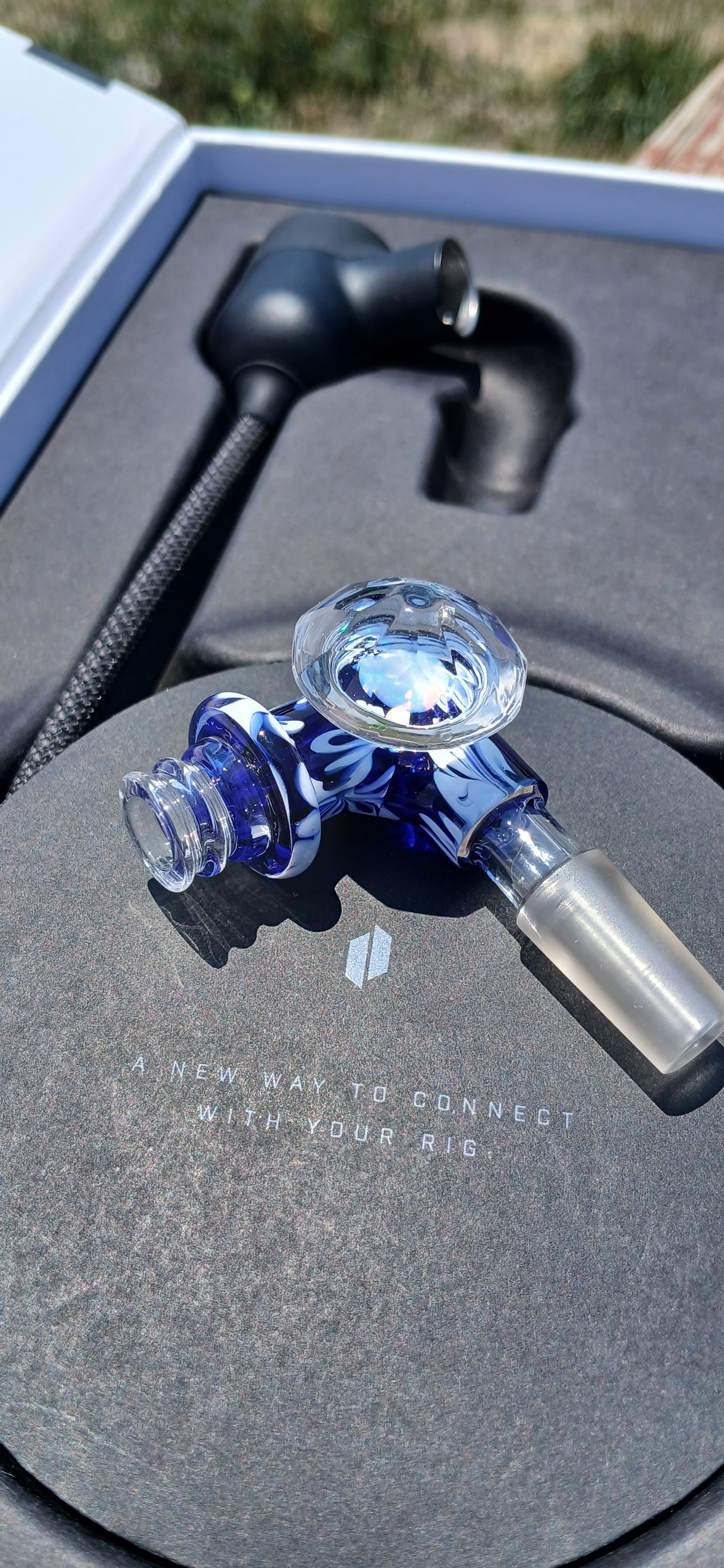 Sqwashglass×PWWG Puffco Link Adaptor 10mm X Studios