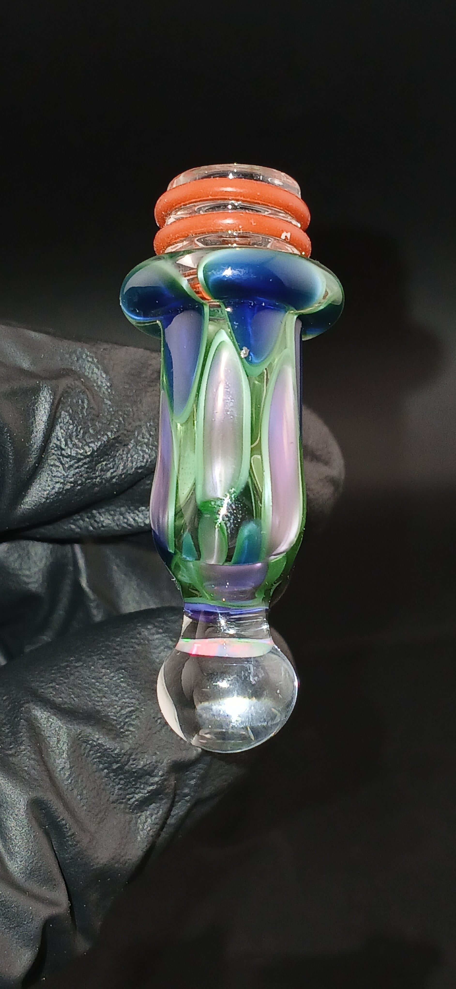 Electric Blue/ Electric purple puffco link adaptor "10mm" X Studios