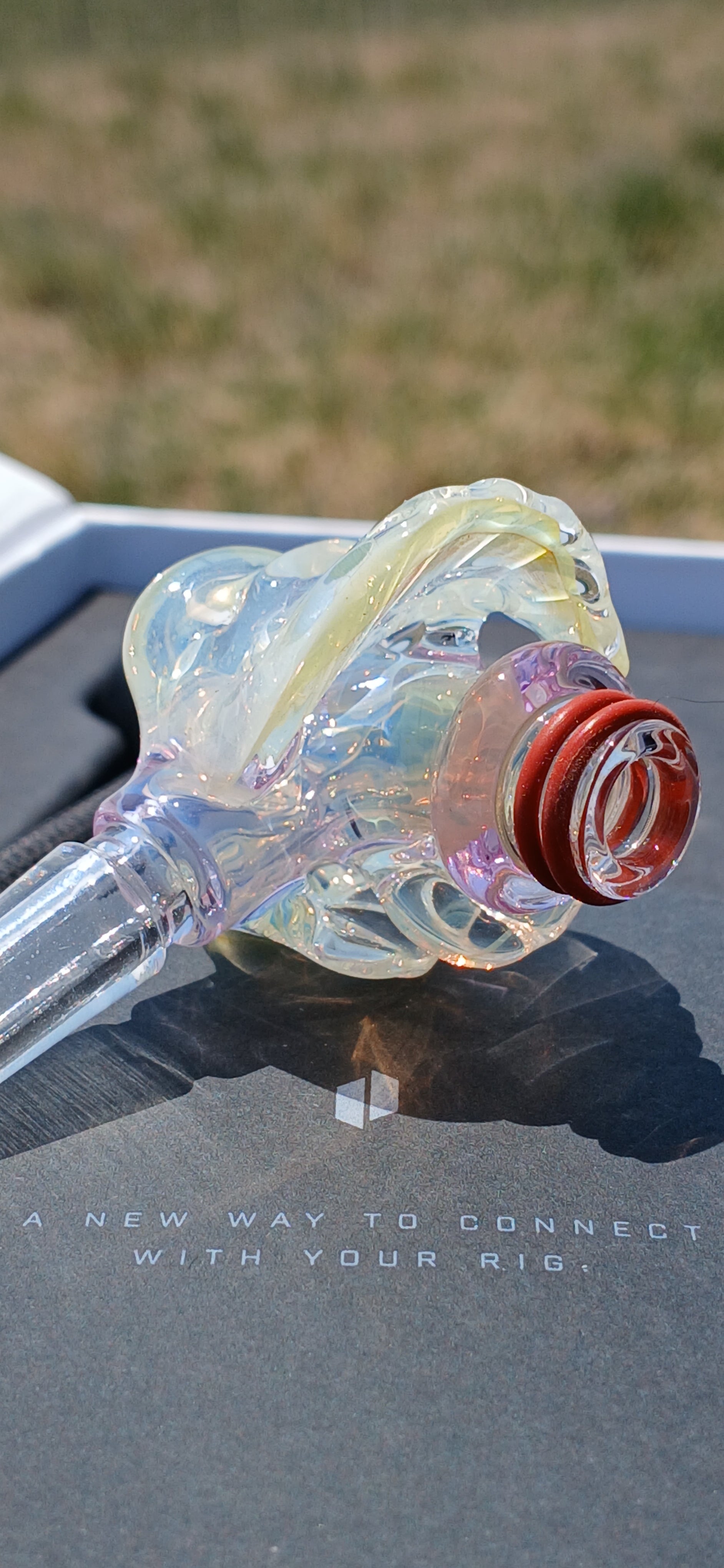Gold × Sliver Fumed puffco link adaptor 10mm X Studios