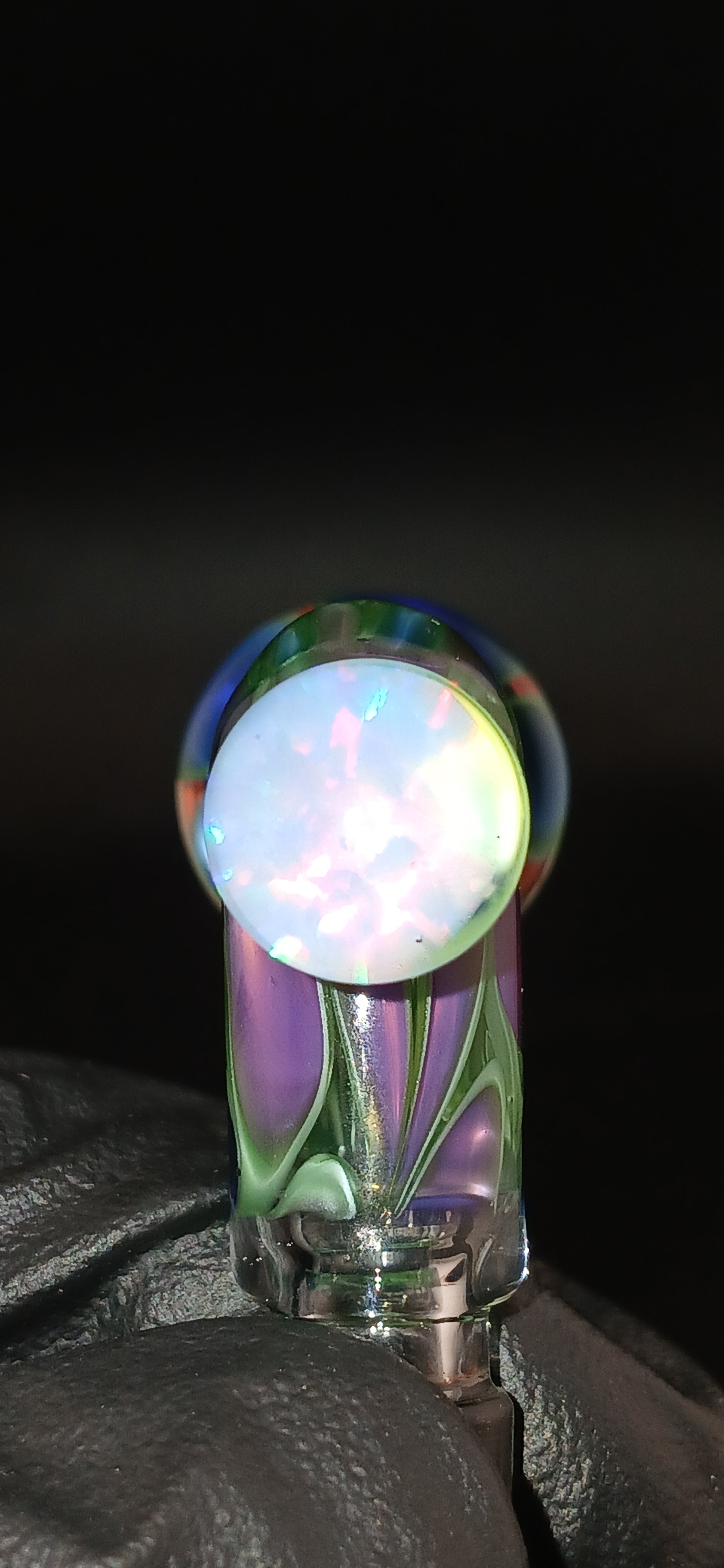 Electric Blue/ Electric purple puffco link adaptor "10mm" X Studios