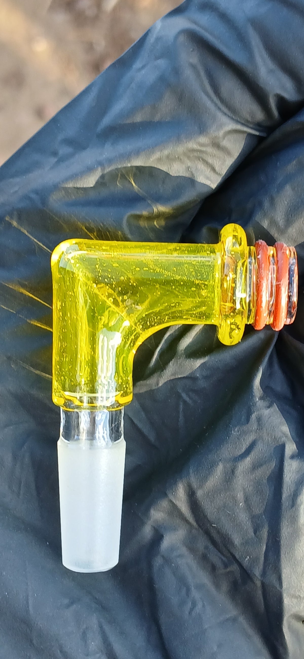 Acid yellow puffco Link Adaptor 10mm 90°