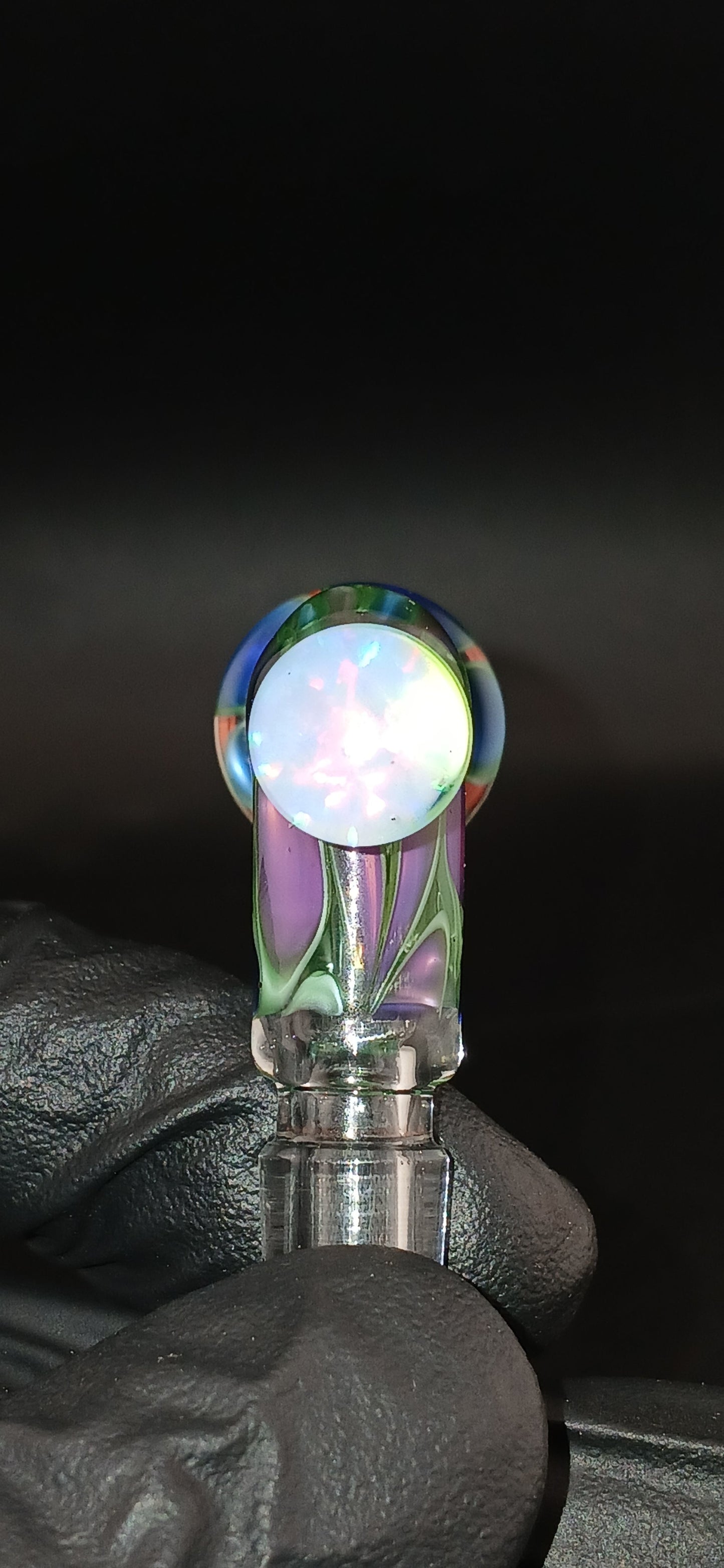 Electric Blue/ Electric purple puffco link adaptor "10mm" X Studios