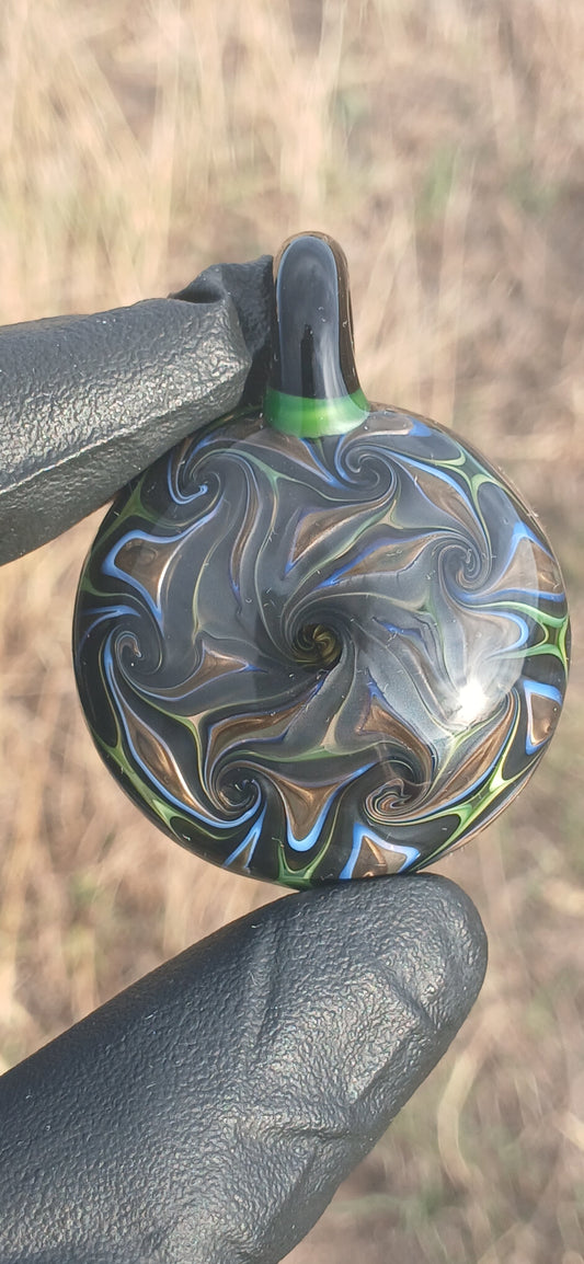 Dot swirl pendent X Studios