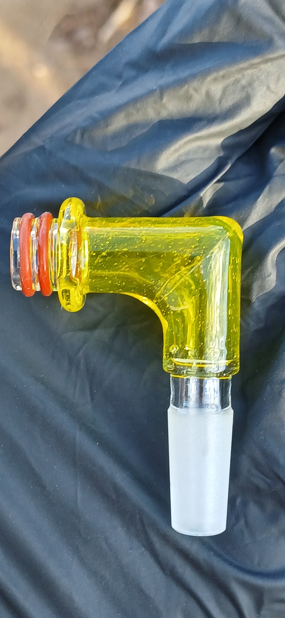 Acid yellow puffco Link Adaptor 10mm 90°